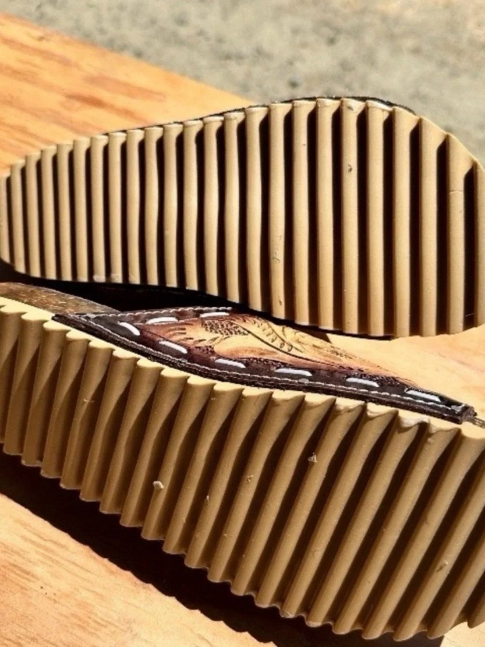 Rock’em Handcrafted Brown Leather Women’s Leather Slide